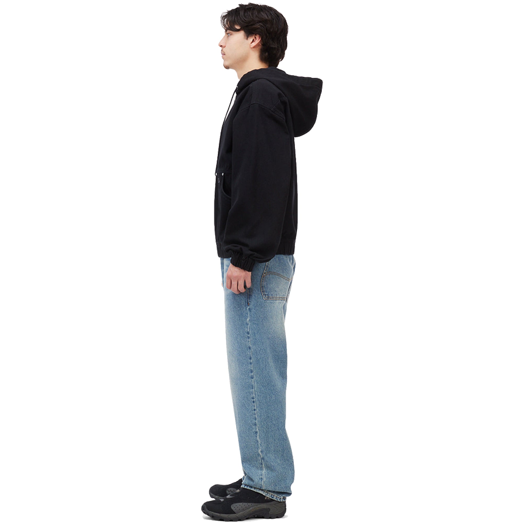 Dime MTL Hooded Denim Jacket Black