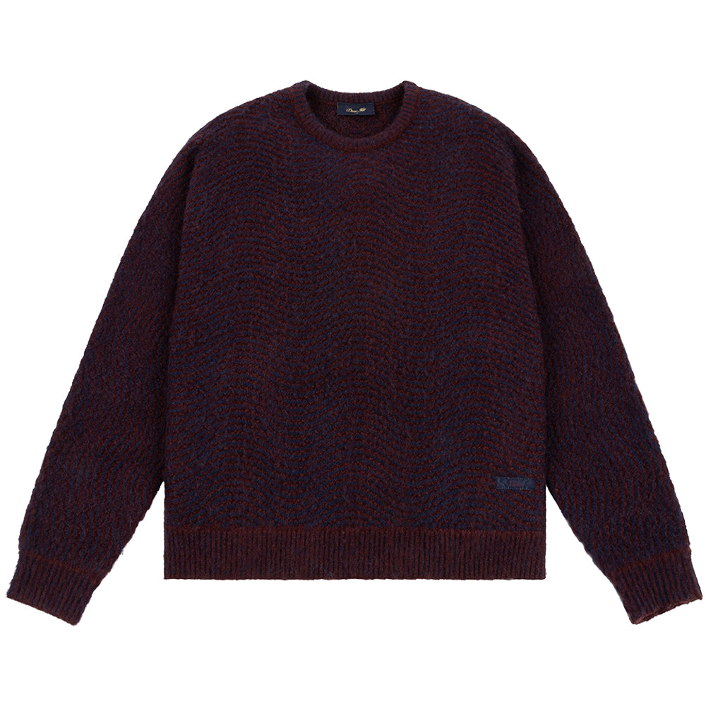 Dime MTL Mohair Wave Knit Burgundy