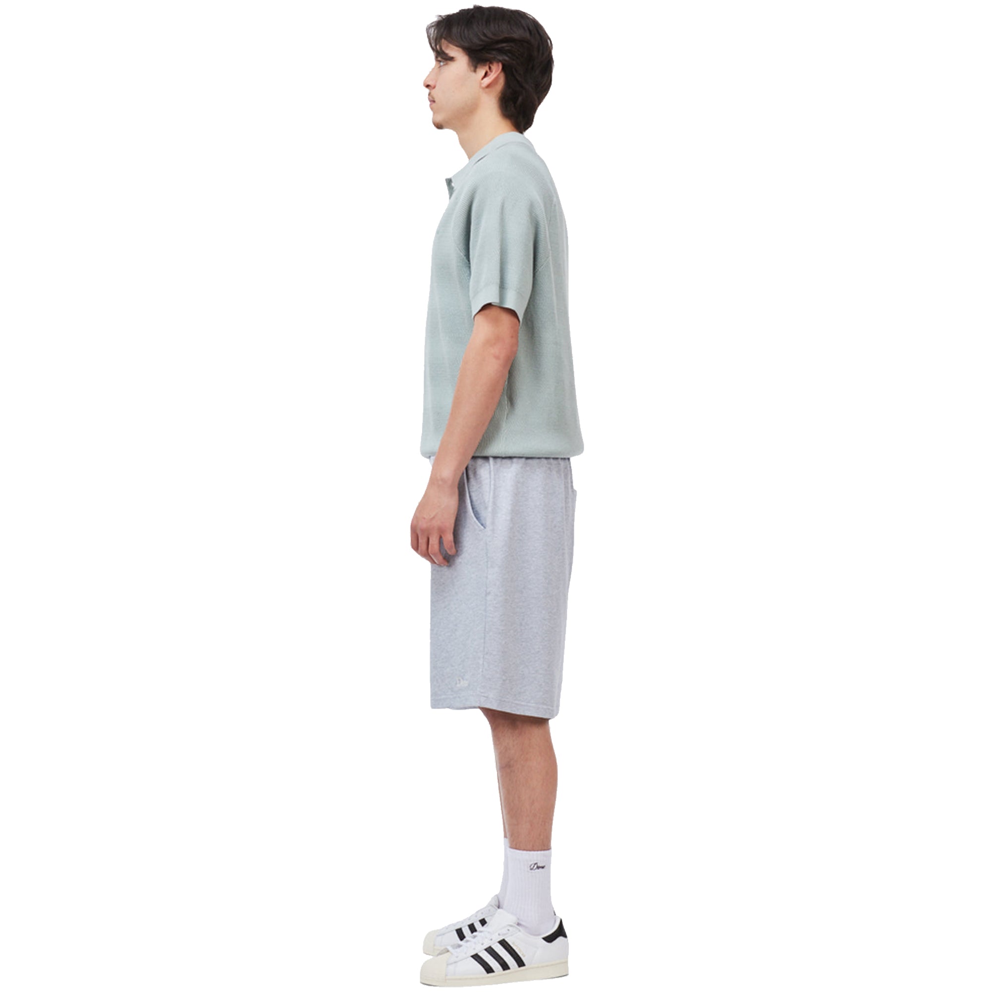 Dime MTL Cable Knit Polo Seafoam