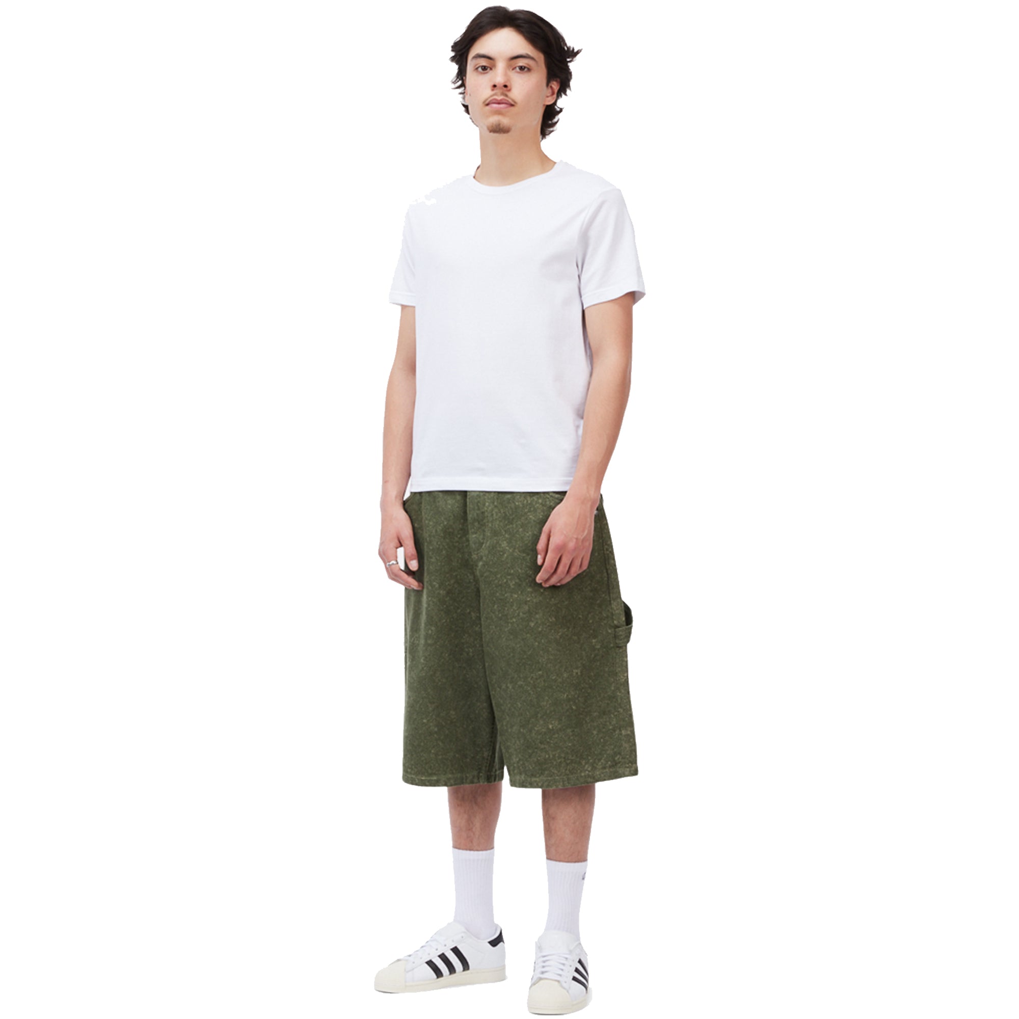 Dime MTL Classic Denim Shorts Electric Green