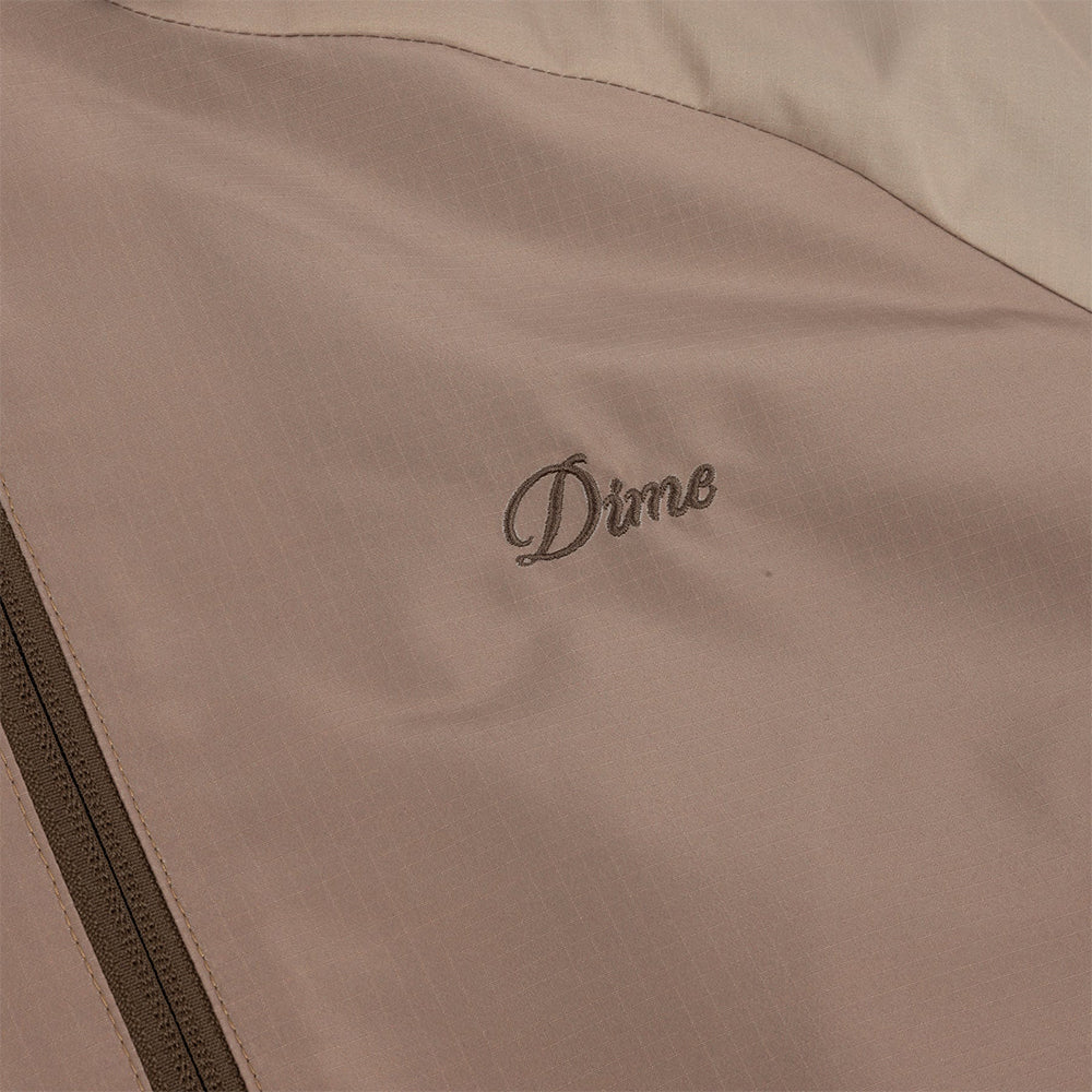 Dime MTL Gradient Windbreaker Jacket Brown