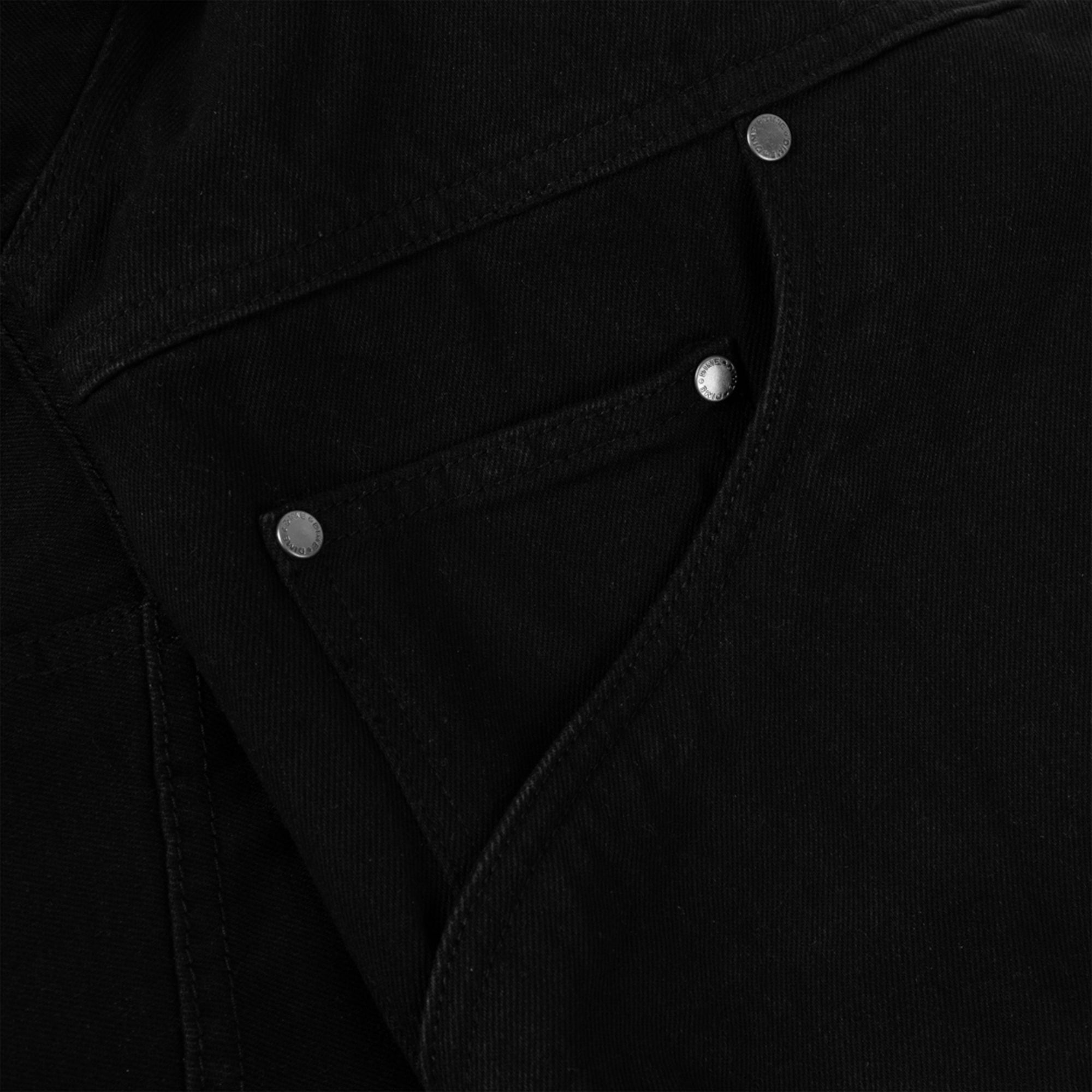 Dime MTL Hooded Denim Jacket Black