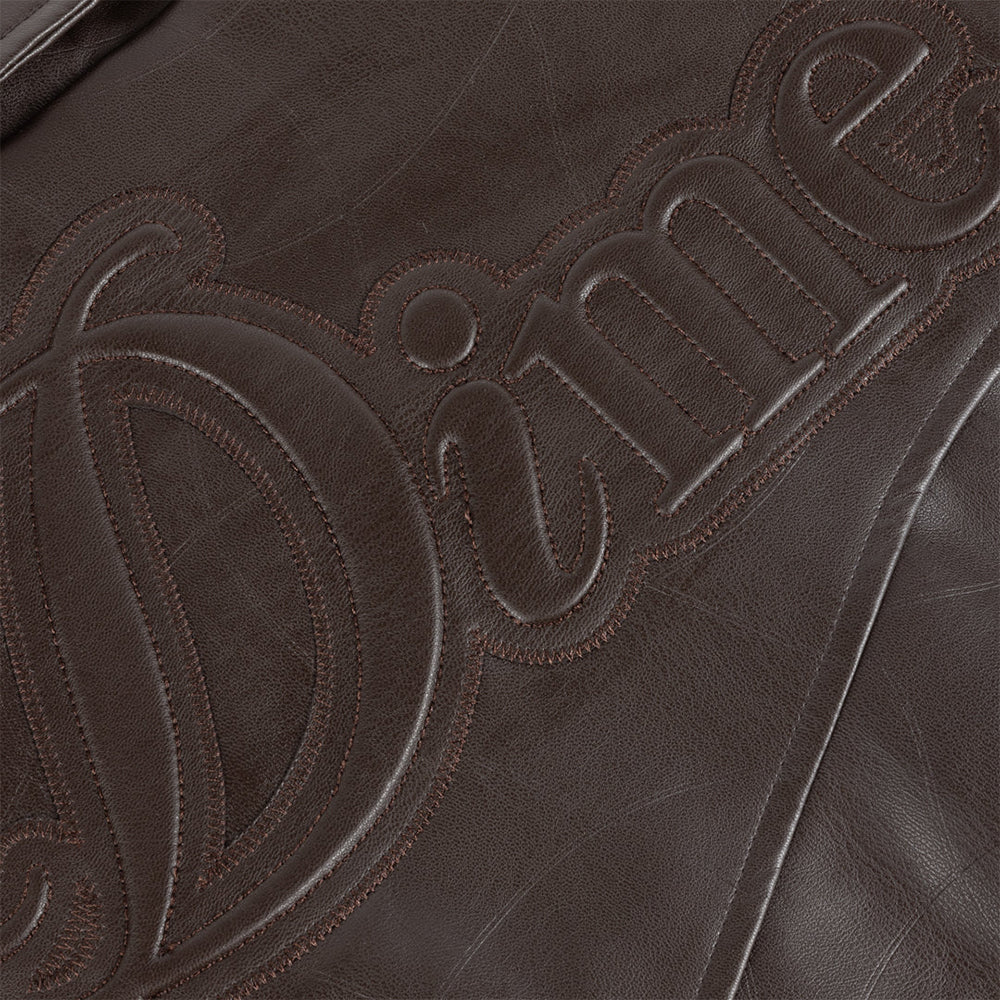Dime MTL Debossed Wavy Jacket Brown