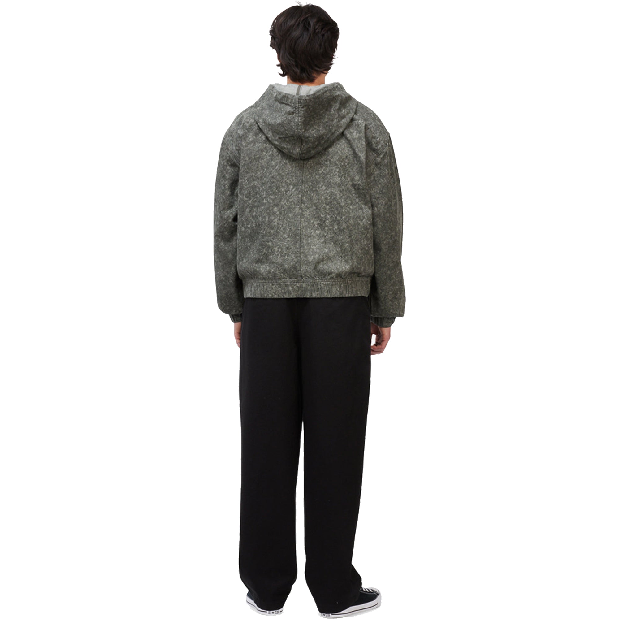 Dime MTL Hooded Denim Jacket Electric Charcoal