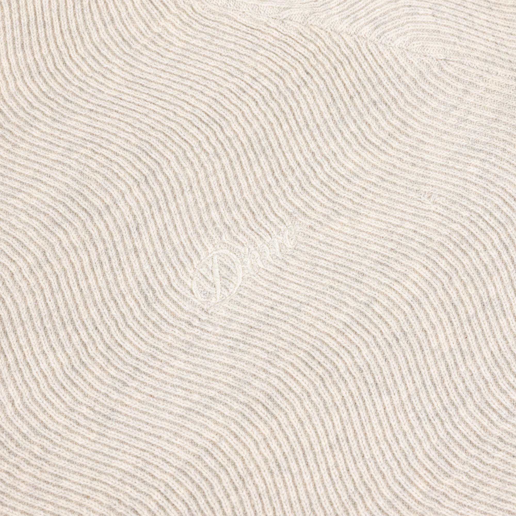 Dime MTL Cable Knit Polo Oatmeal