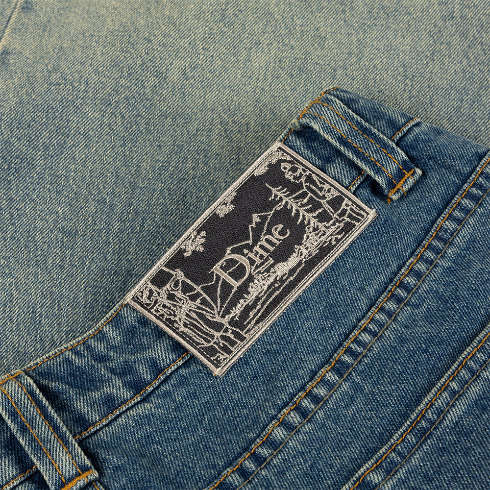 Dime MTL Classic Baggy Denim Pants Dipped Sandblasted Indigo