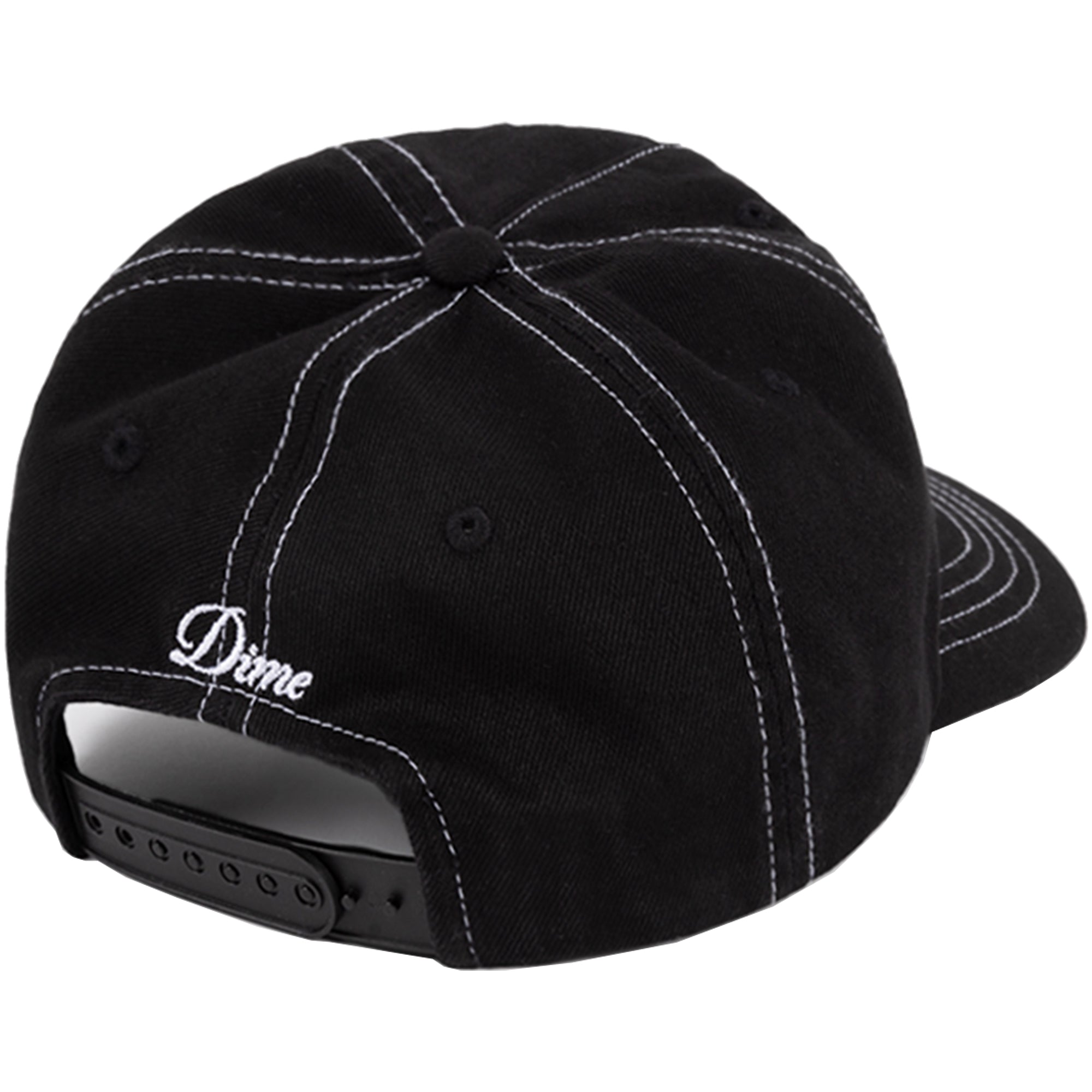Dime MTL Cursive Denim Worker Cap Black Washed
