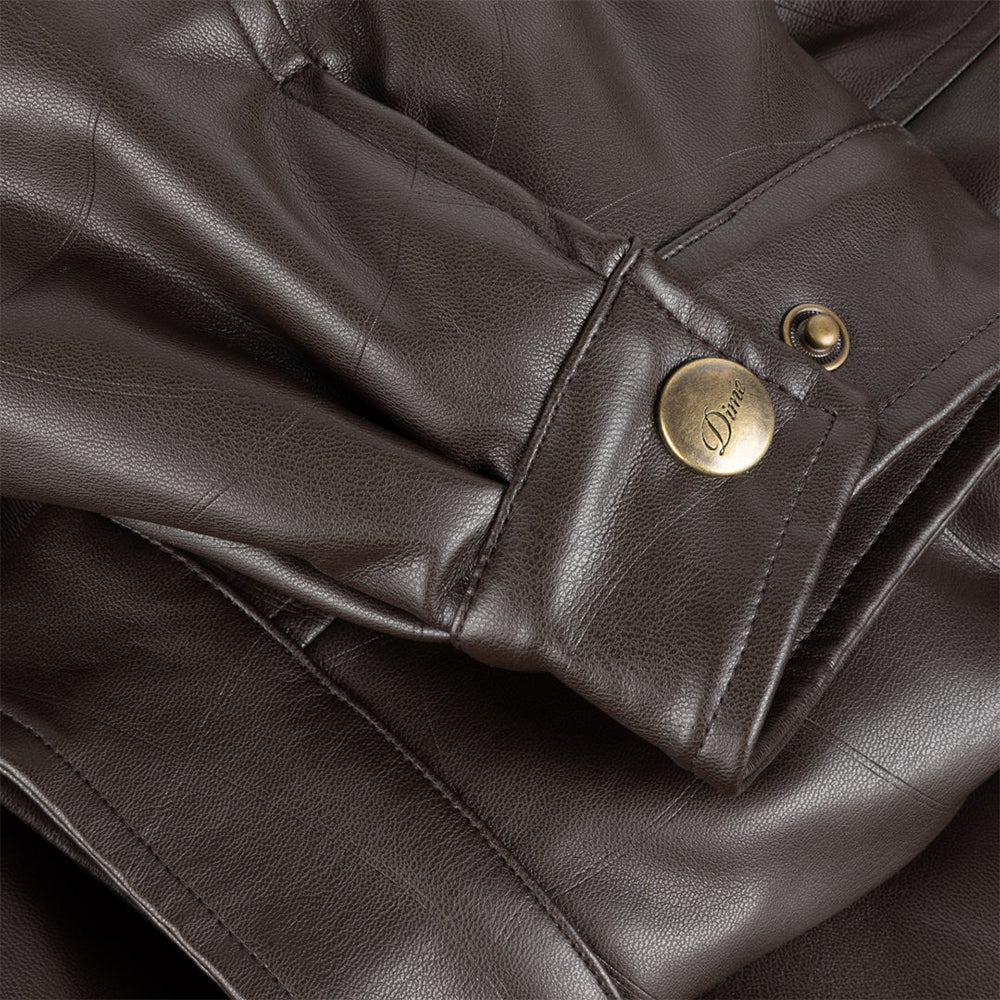 Dime MTL Debossed Wavy Jacket Brown