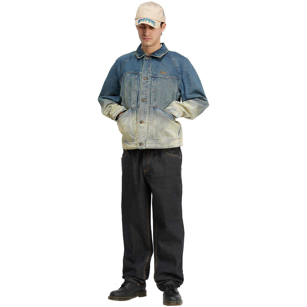 Dime MTL Denim Jacket Dipped Sandblasted Indigo