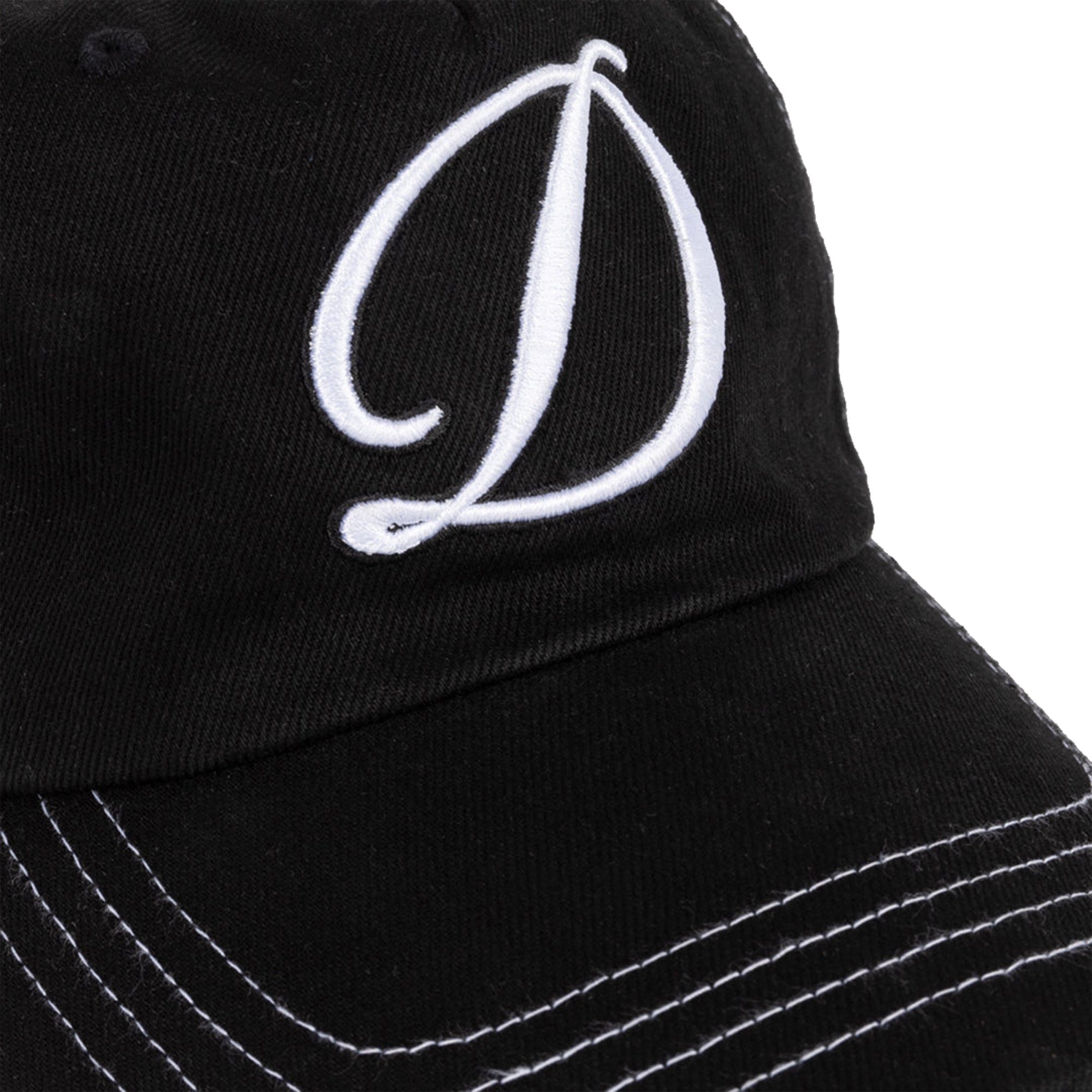 Dime MTL Cursive Denim Worker Cap Black Washed