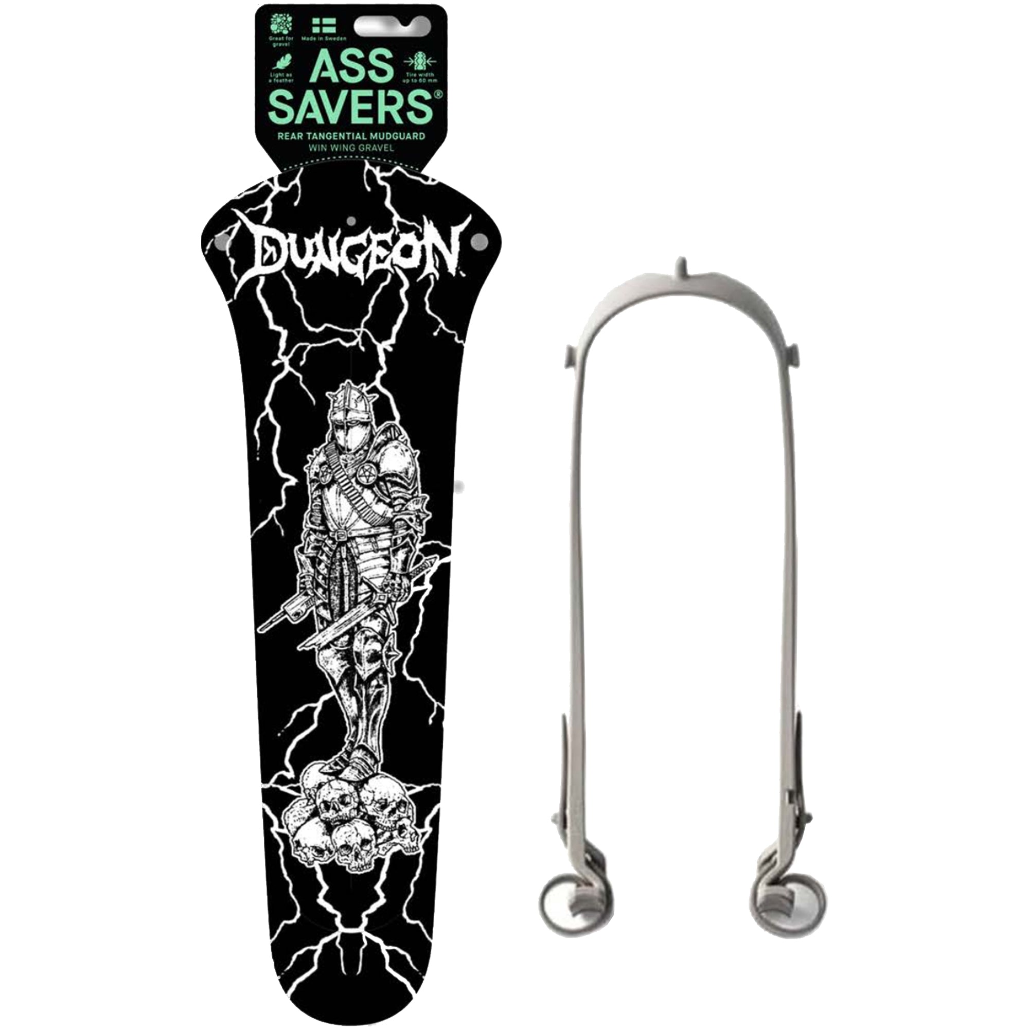 Dungeon Gateway Cold Steel Ass Saver Cycling Mudguard Black/White