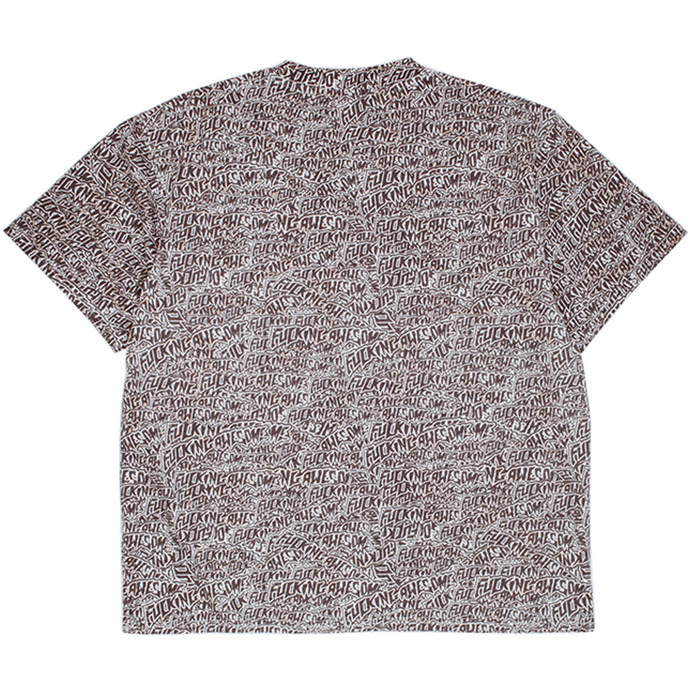 Fucking Awesome Burnt Sticker Stamp Tee All Over Print