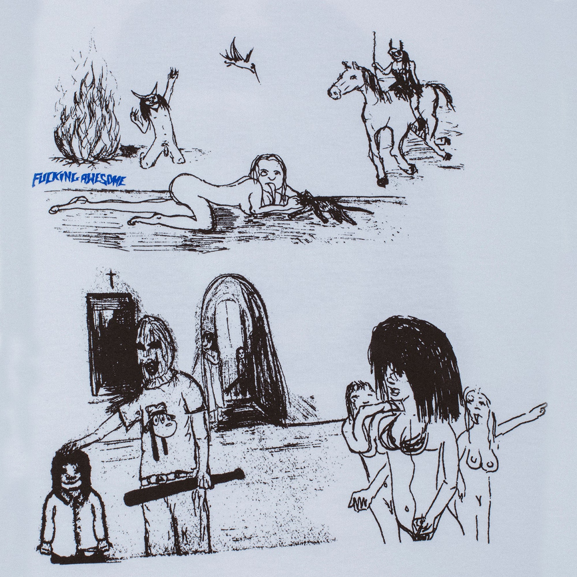 Fucking Awesome Dillustrated Tee White