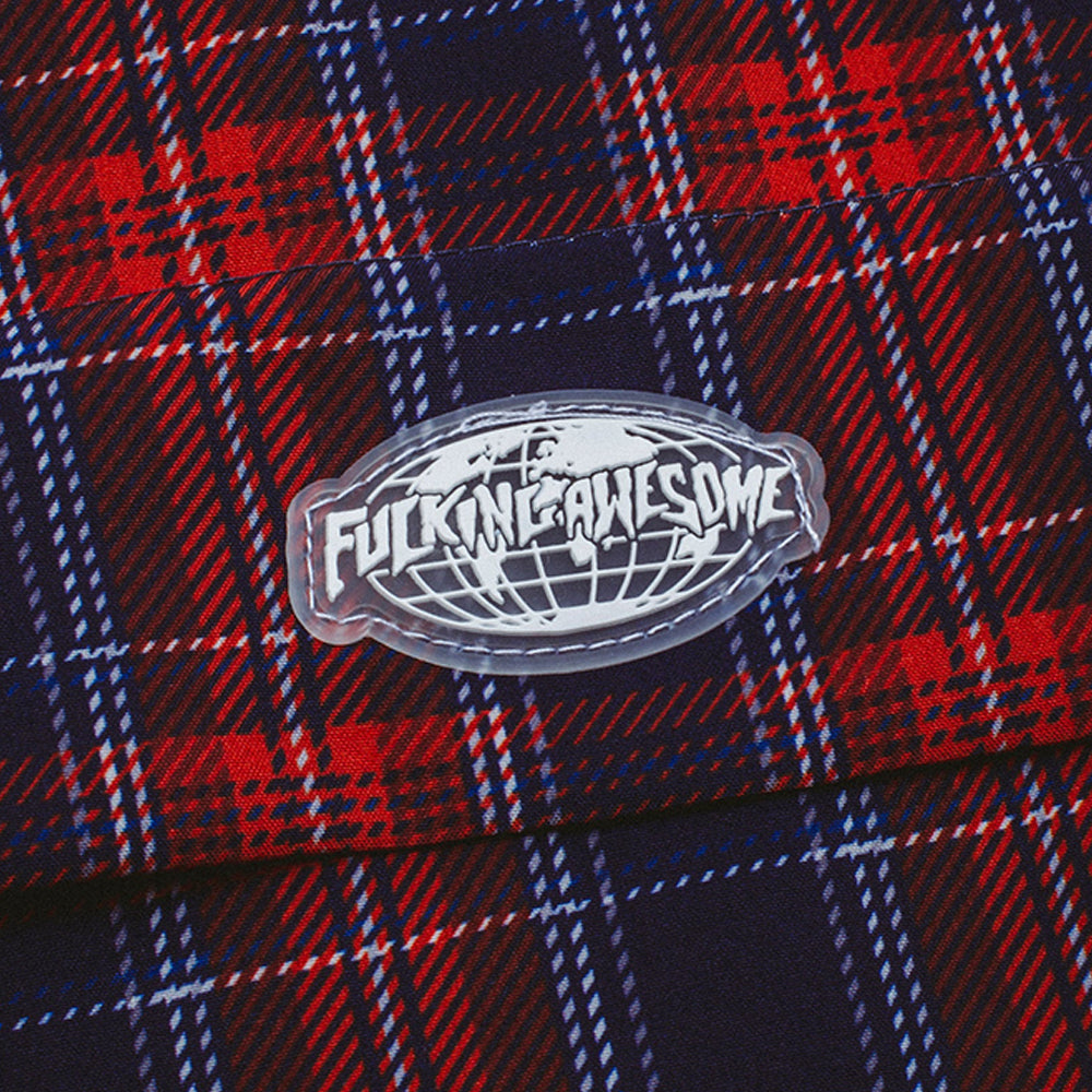Fucking Awesome Plaid Anorak Maroon