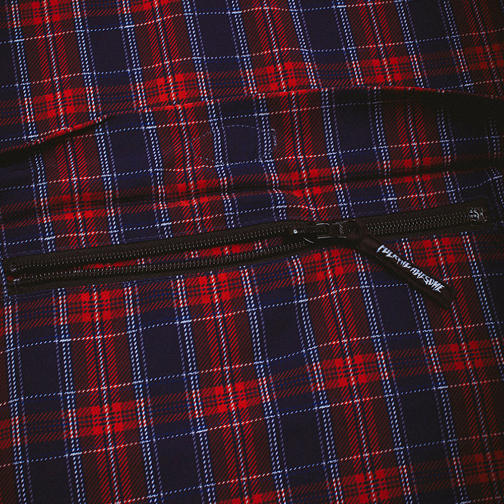 Fucking Awesome Plaid Anorak Maroon
