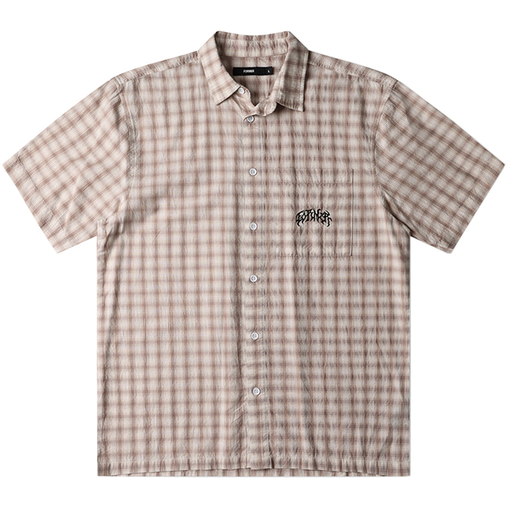 Former Manners Check Shirt Taupe