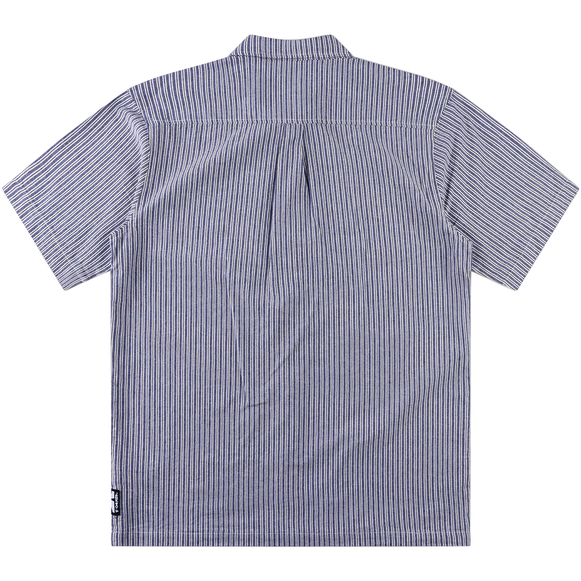 Former Reynolds Stripe Short Sleeve Shirt Bone/Navy
