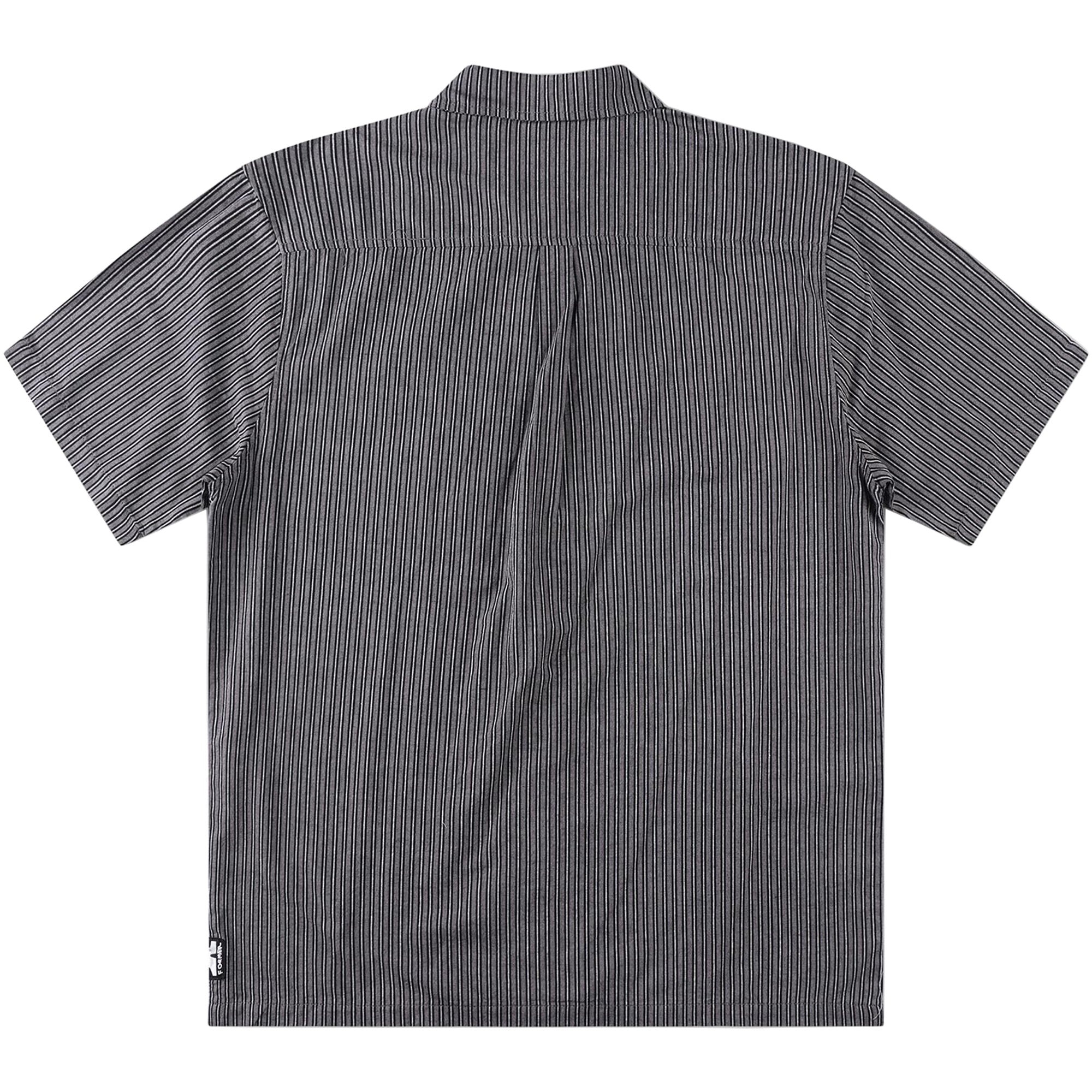 Former Reynolds Stripe Short Sleeve Shirt Worn Black