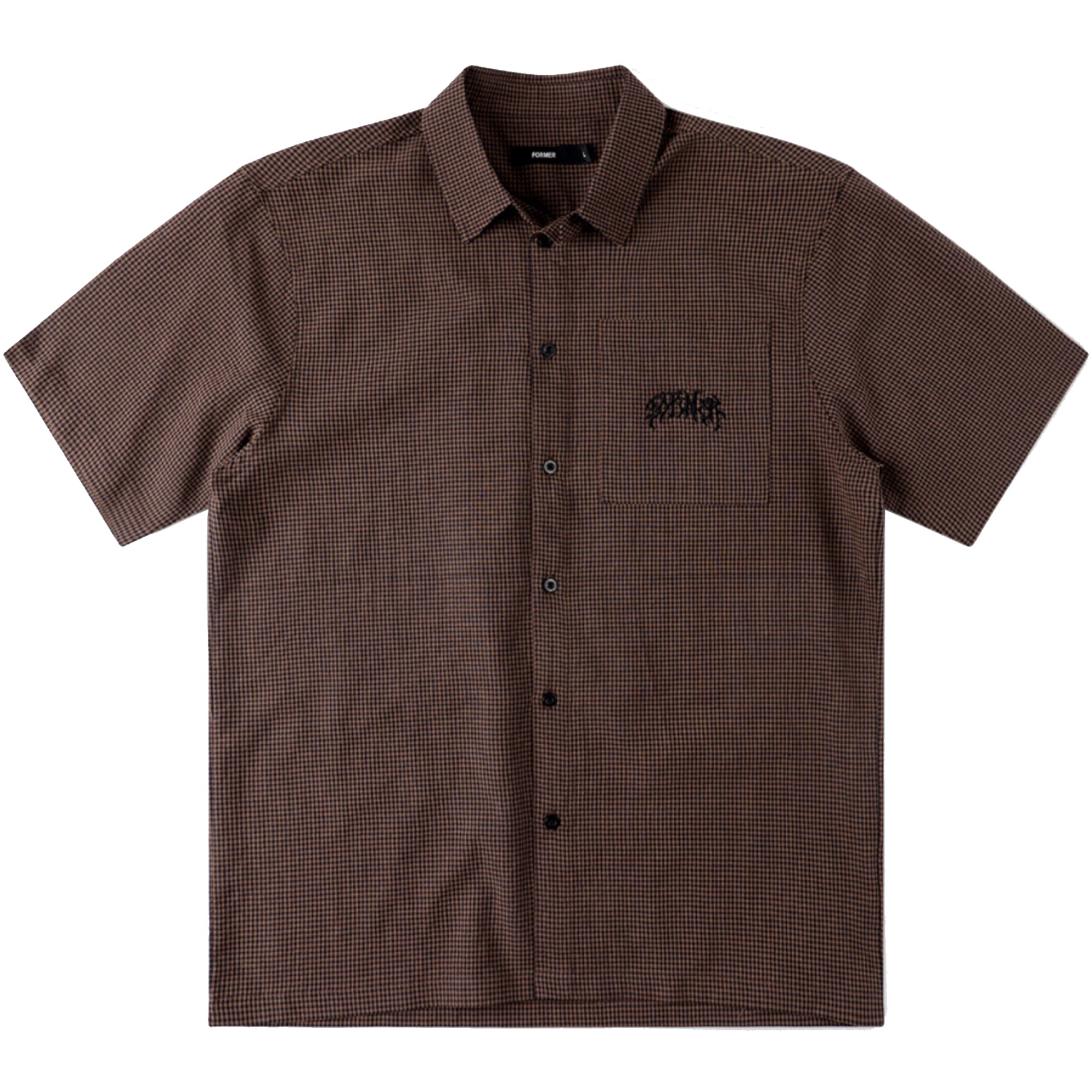 Former Vivian Check Short Sleeve Shirt Brown