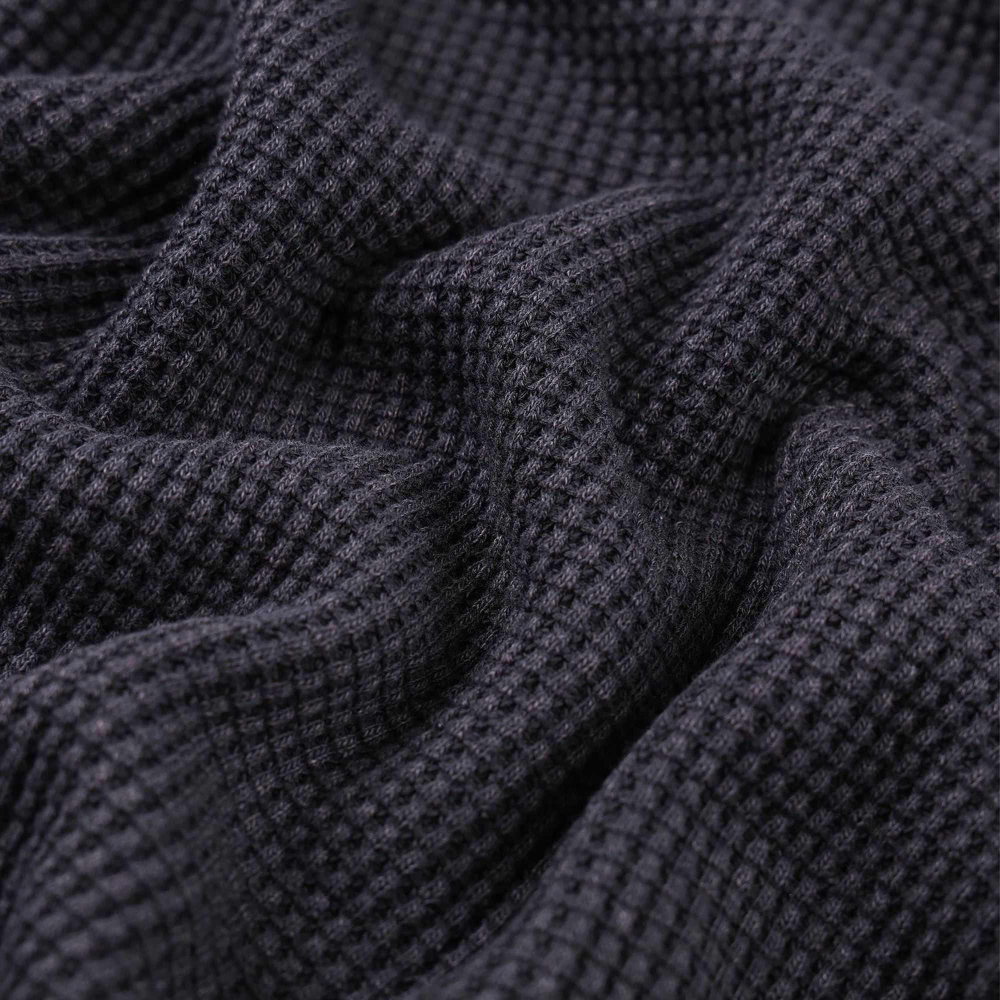 Former Ag Acid Long Sleeve Waffle Acid Black