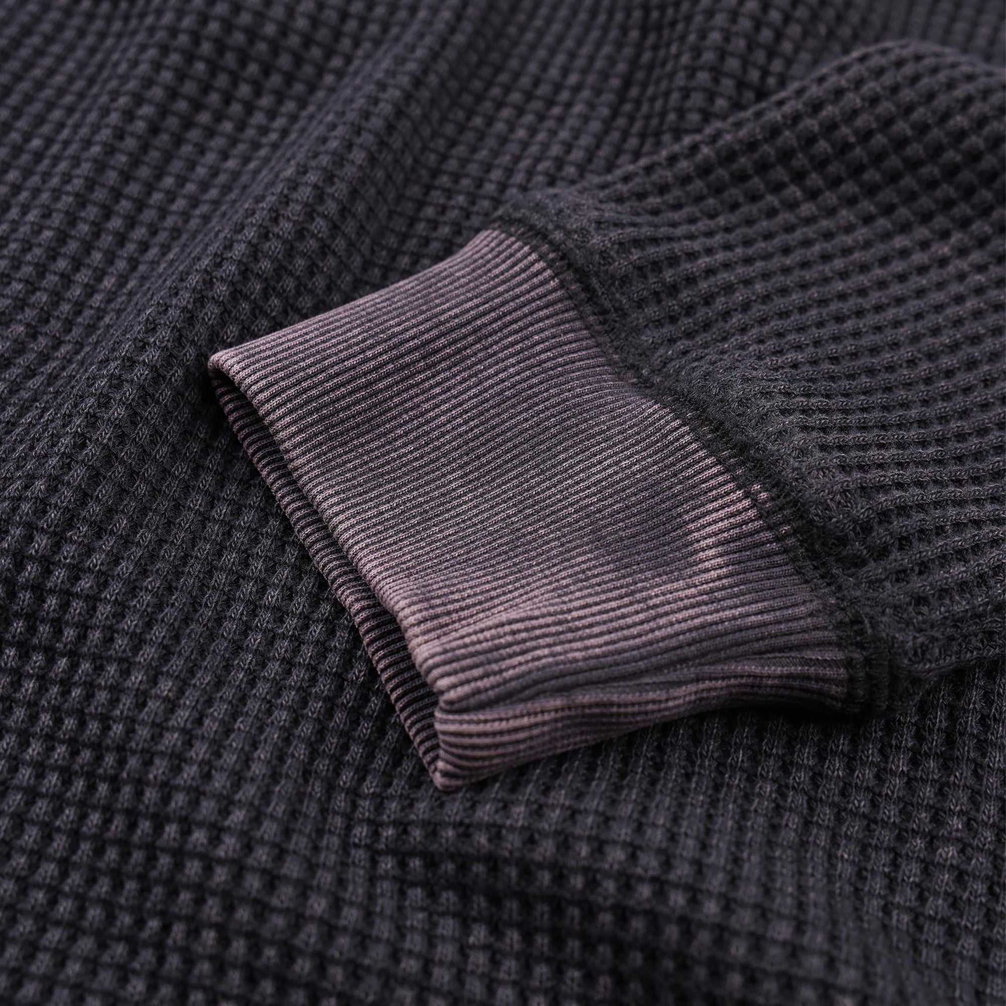 Former Ag Acid Long Sleeve Waffle Acid Black