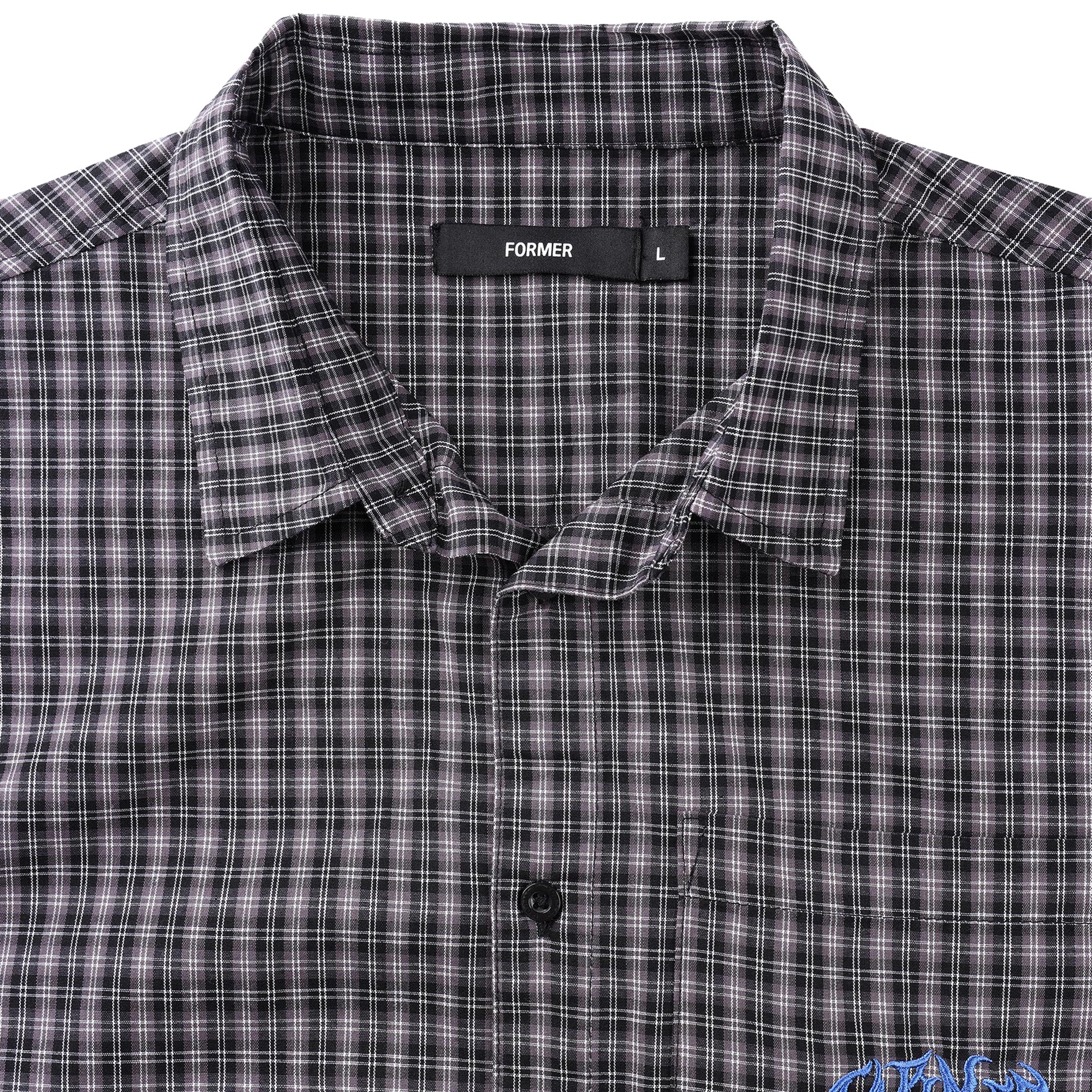 Former Vivian Check Short Sleeve Shirt Worn Black