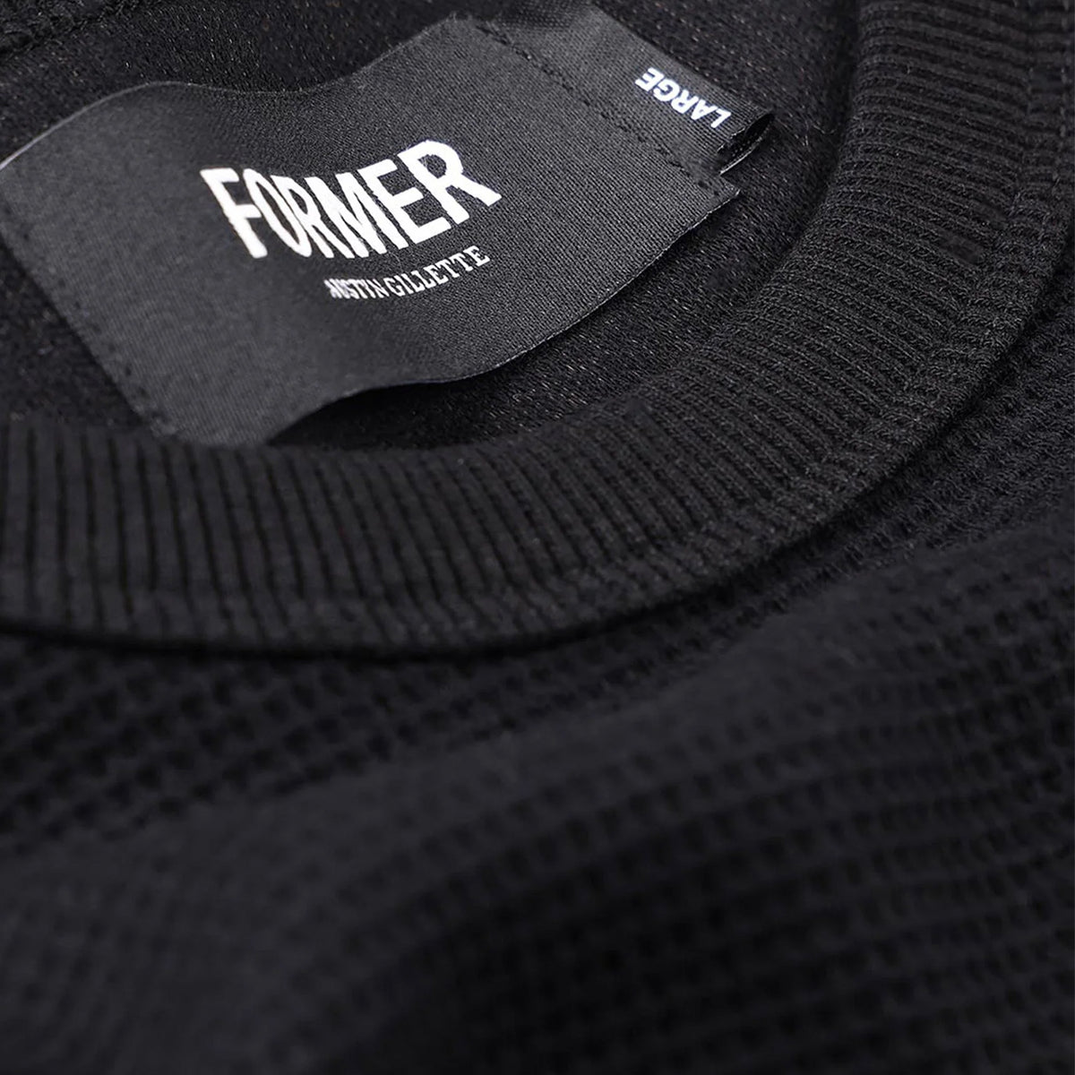 Former AG Raglan Waffle Black