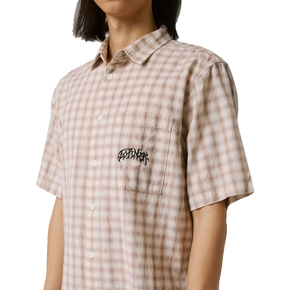 Former Manners Check Shirt Taupe