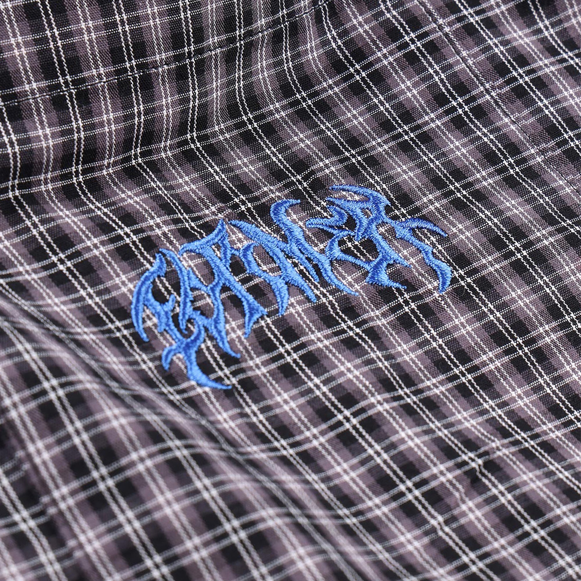 Former Vivian Check Short Sleeve Shirt Worn Black