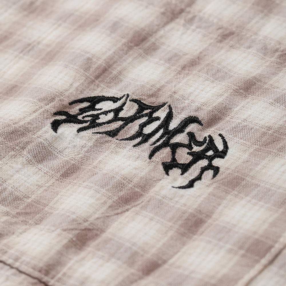 Former Manners Check Shirt Taupe