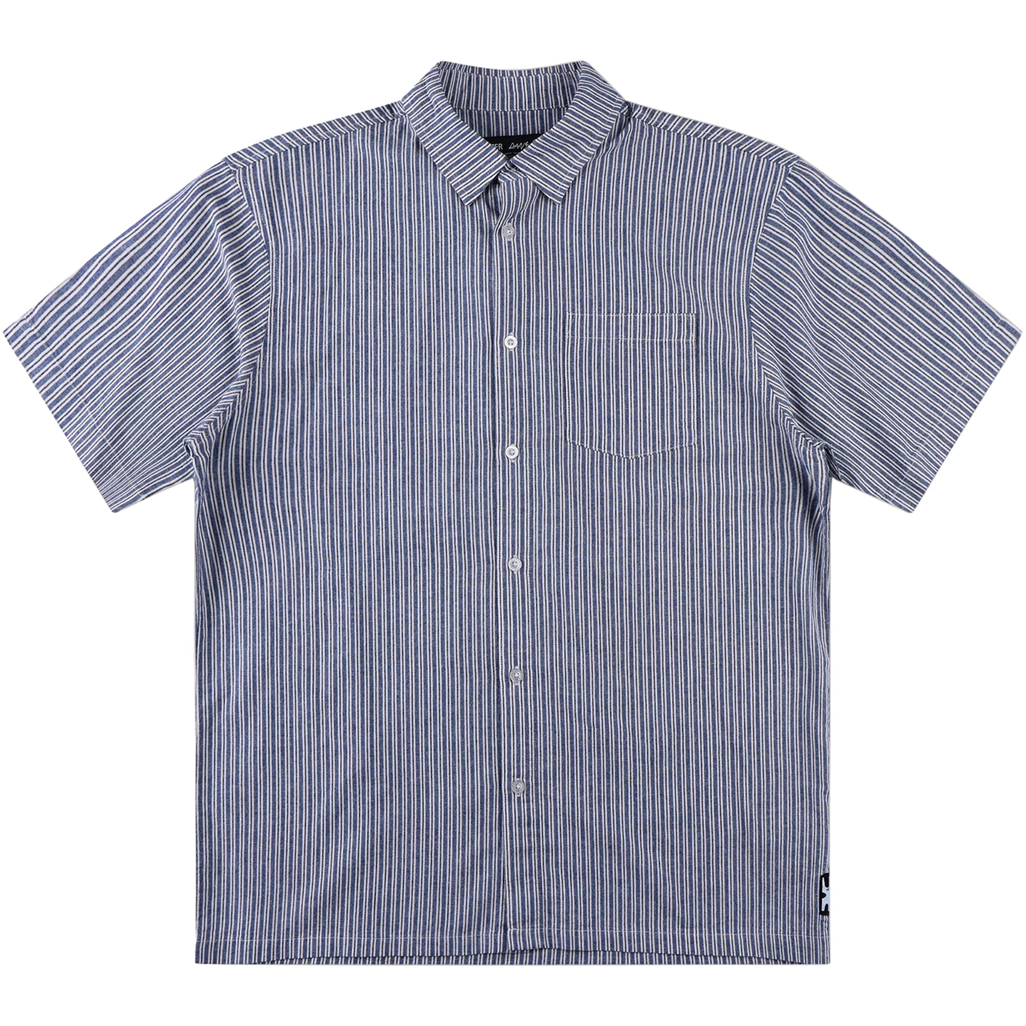 Former Reynolds Stripe Short Sleeve Shirt Bone/Navy