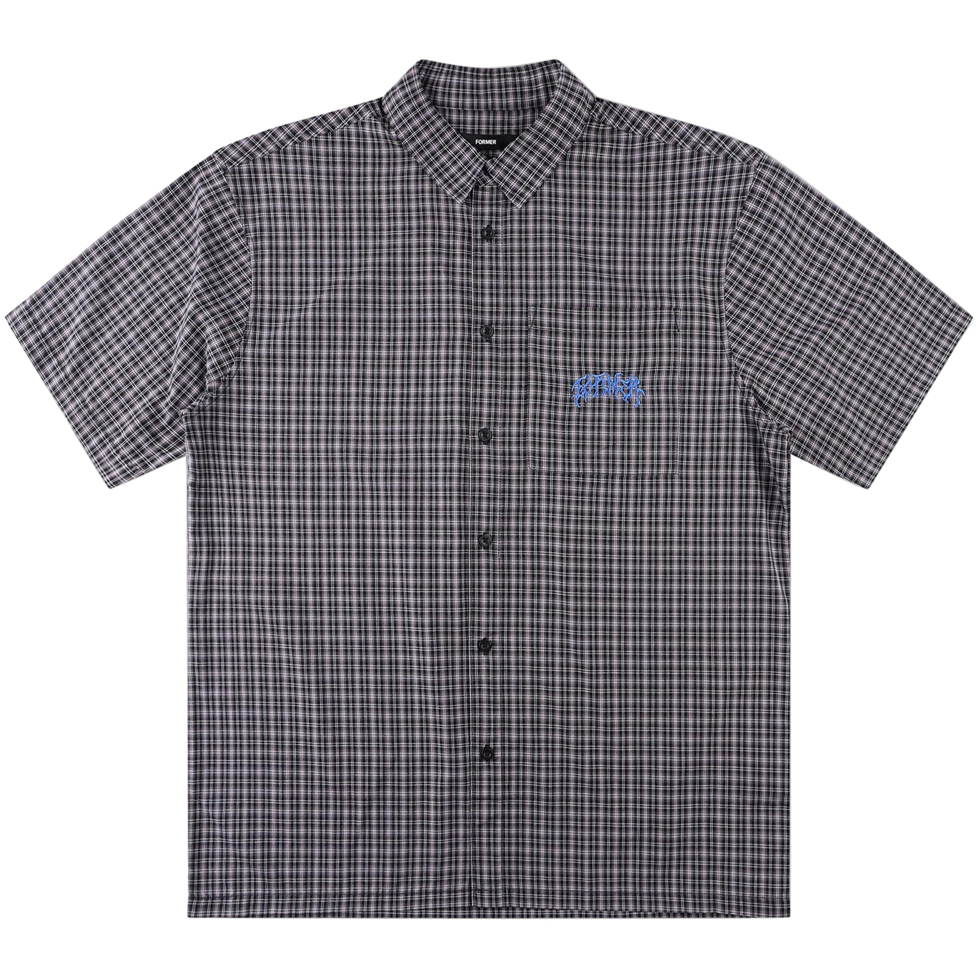 Former Vivian Check Short Sleeve Shirt Worn Black
