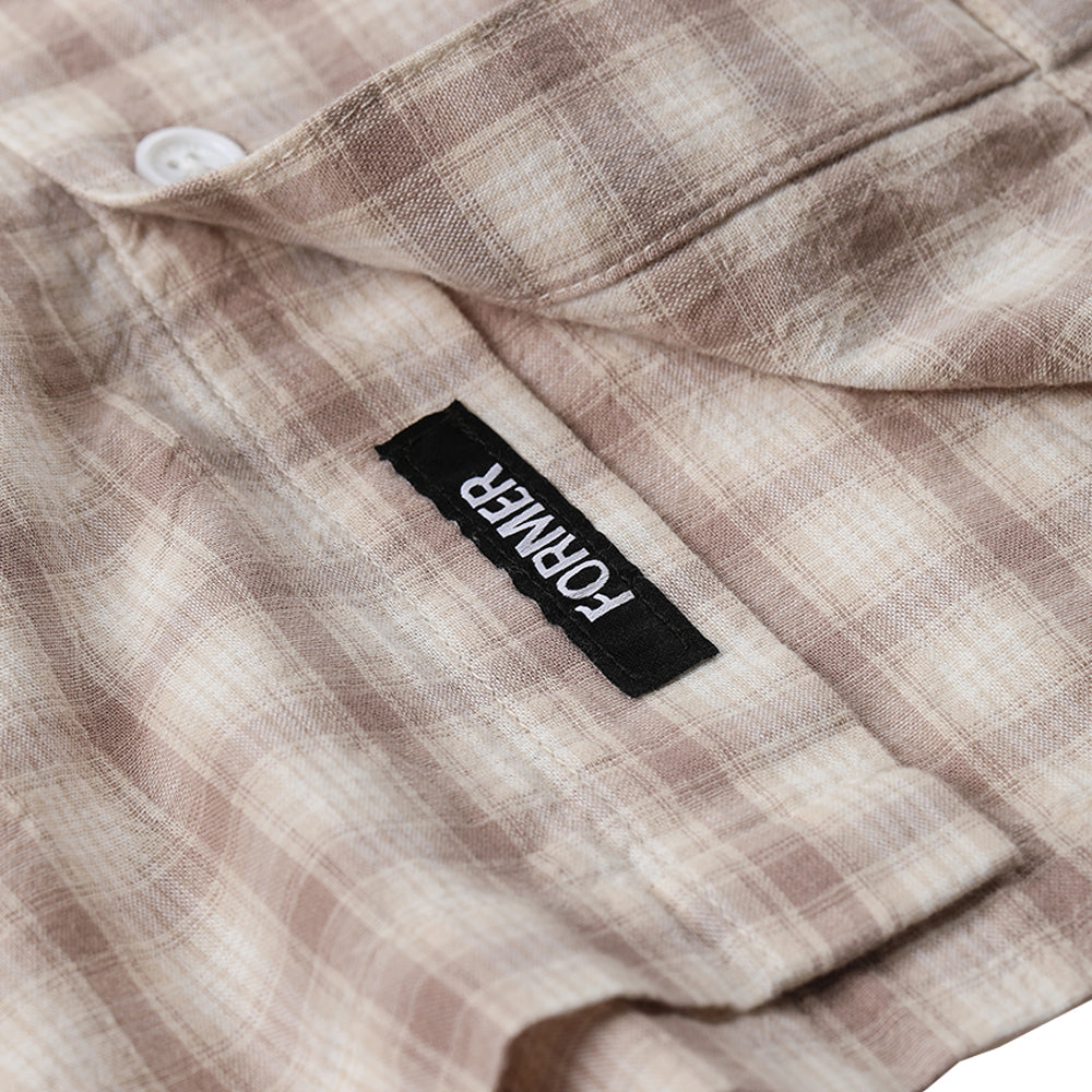 Former Manners Check Shirt Taupe