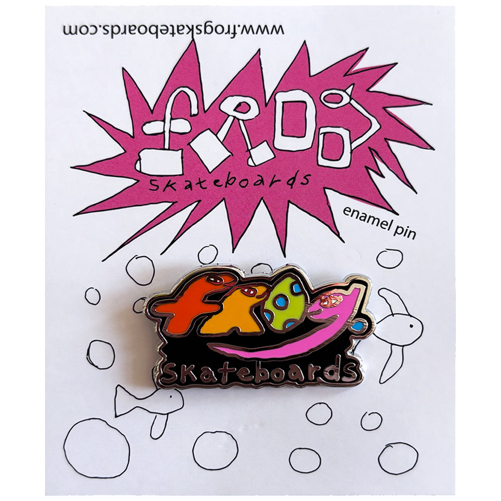 Frog Dino Logo Pin
