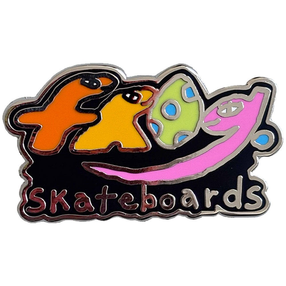 Frog Dino Logo Pin