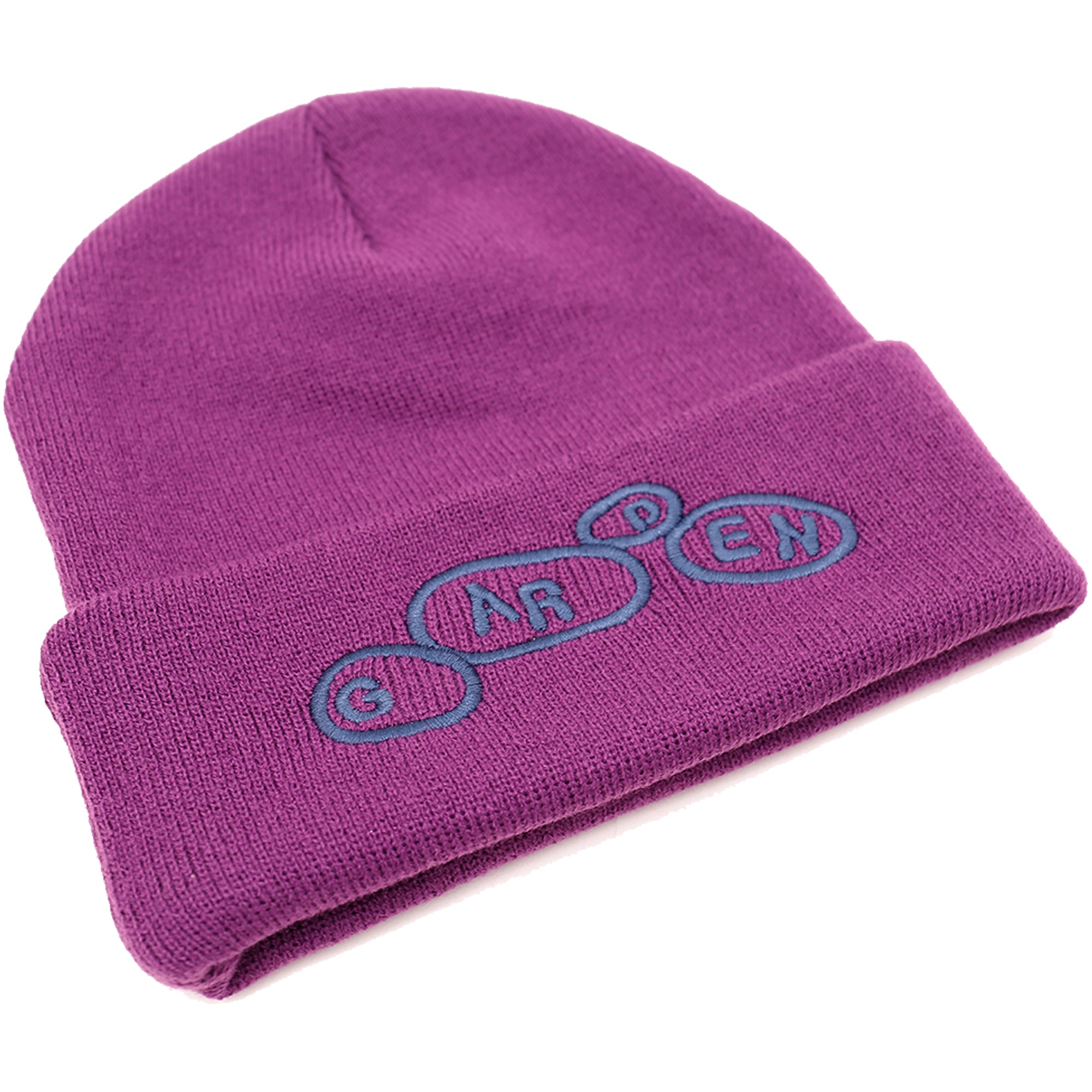 Garden Pebbles Watch Beanie Purple