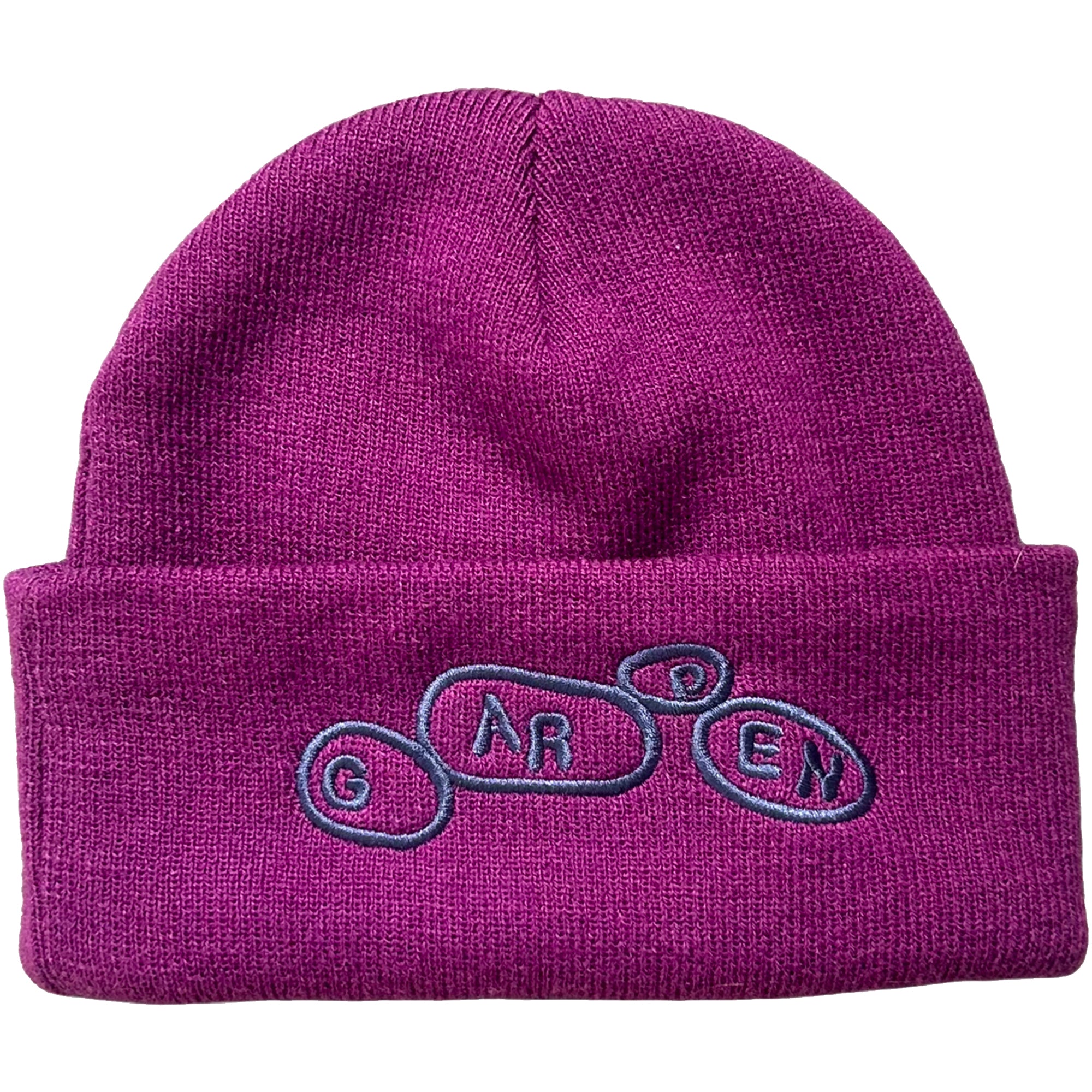 Garden Pebbles Watch Beanie Purple