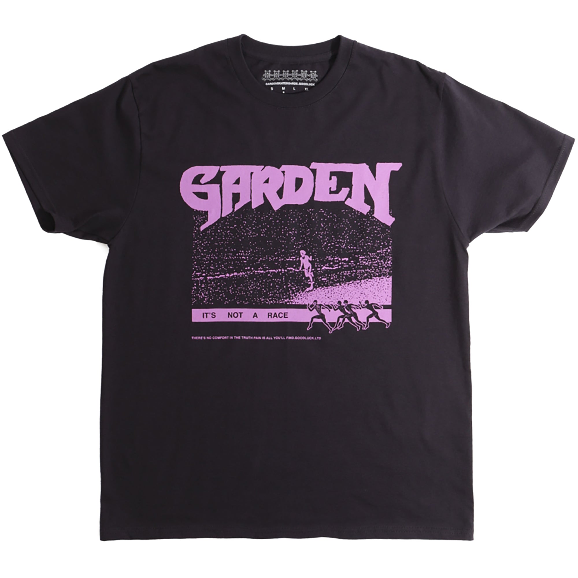 Garden Not A Race Tee Black/Pink