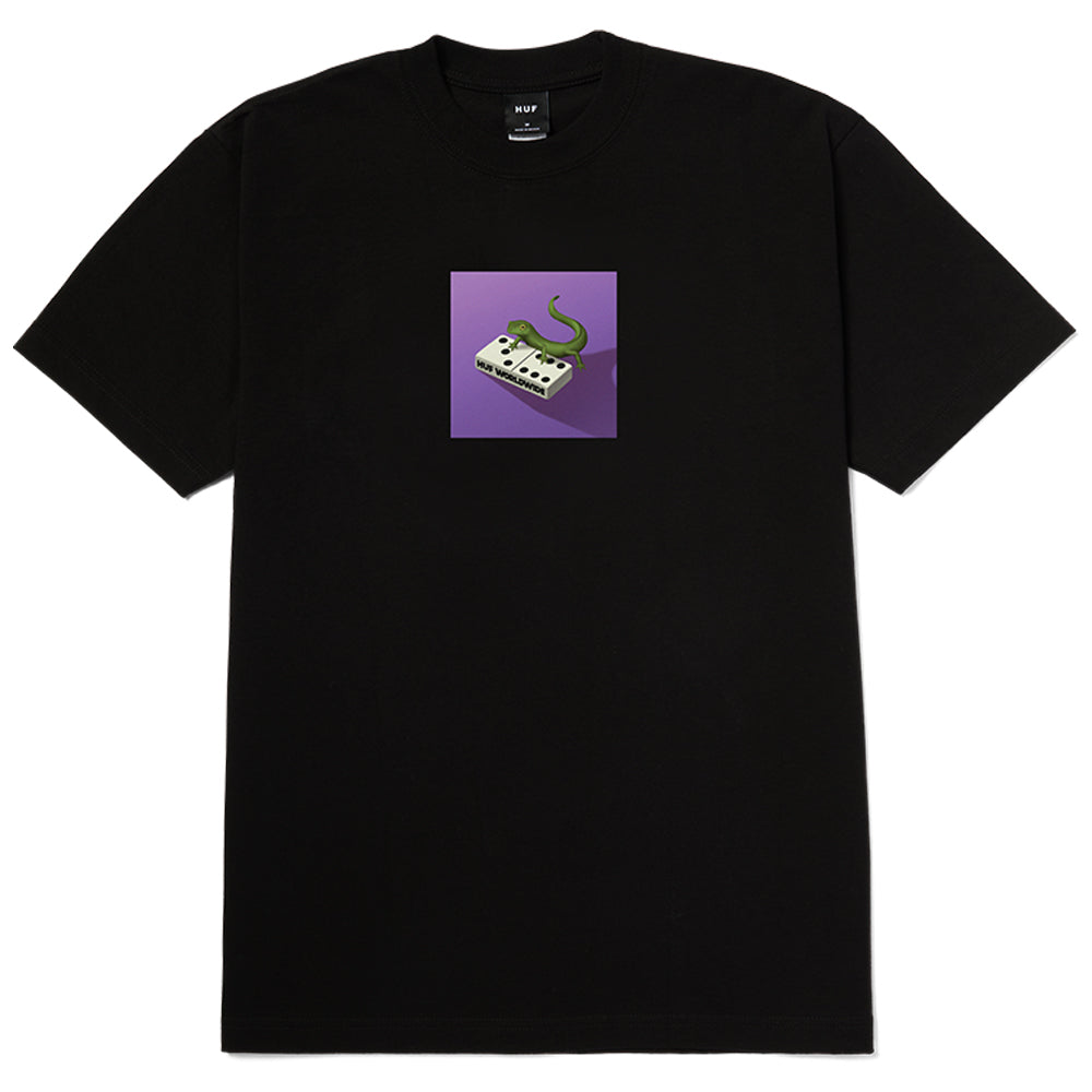 HUF Gecko T Shirt Black