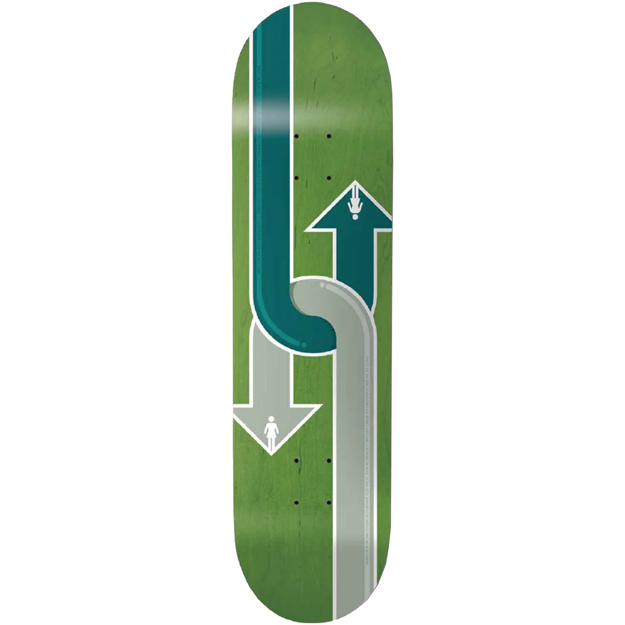 Girl Griffin Gass Dual Directional Skateboard Deck 8"
