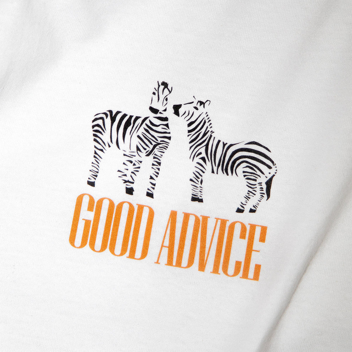 Good Advice Zebra Tee White