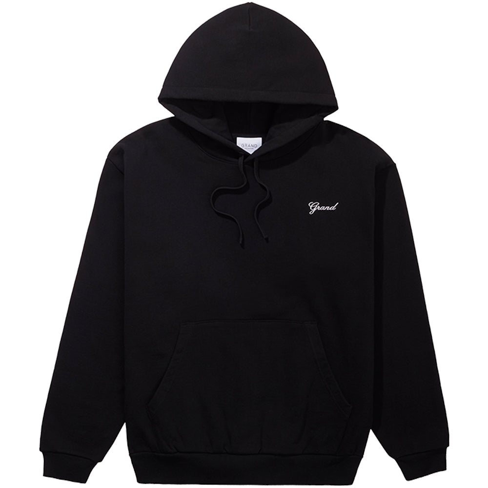 Grand Collection Script Hoodie Black