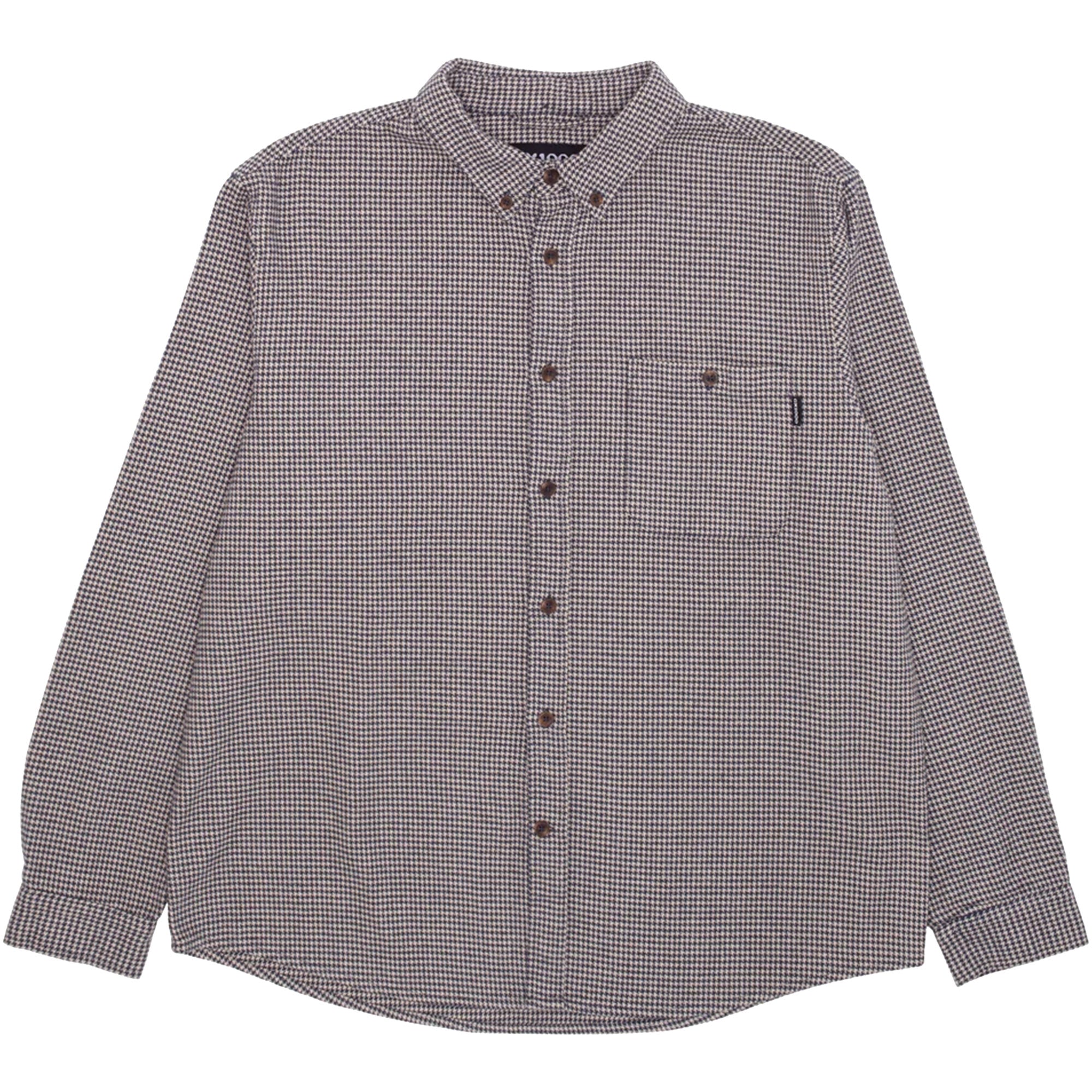 GX1000 Long Sleeve Houndstooth Button Down Shirt Blue