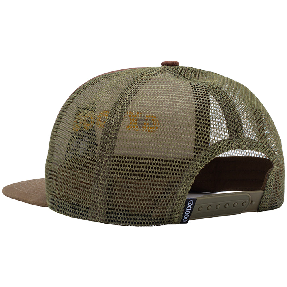 GX1000 Owl Trucker Hat Brown/Green