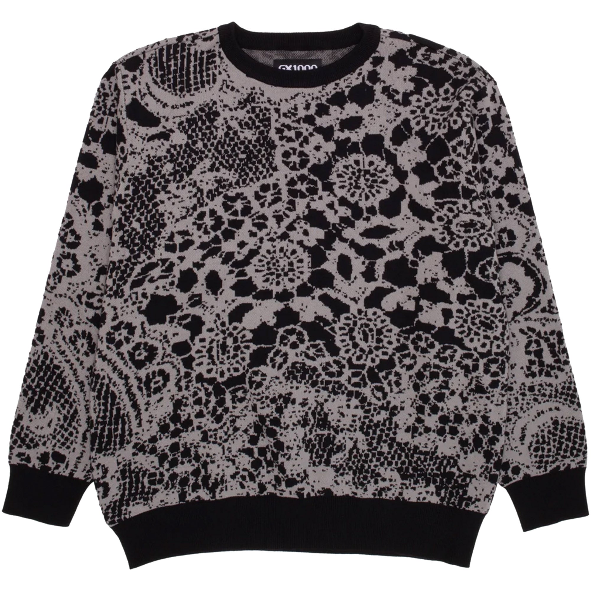 GX1000 Jacquard Knit Sweater Laced Grey/Black