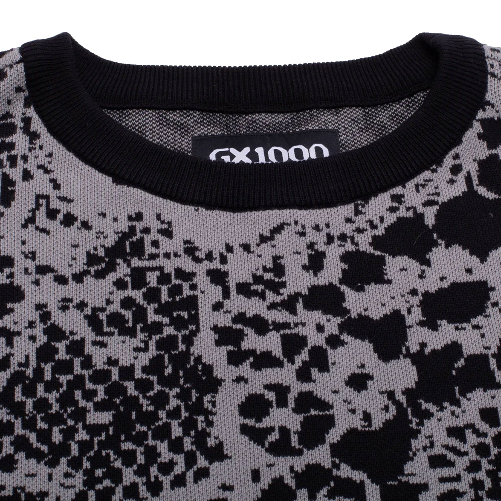 GX1000 Jacquard Knit Sweater Laced Grey/Black