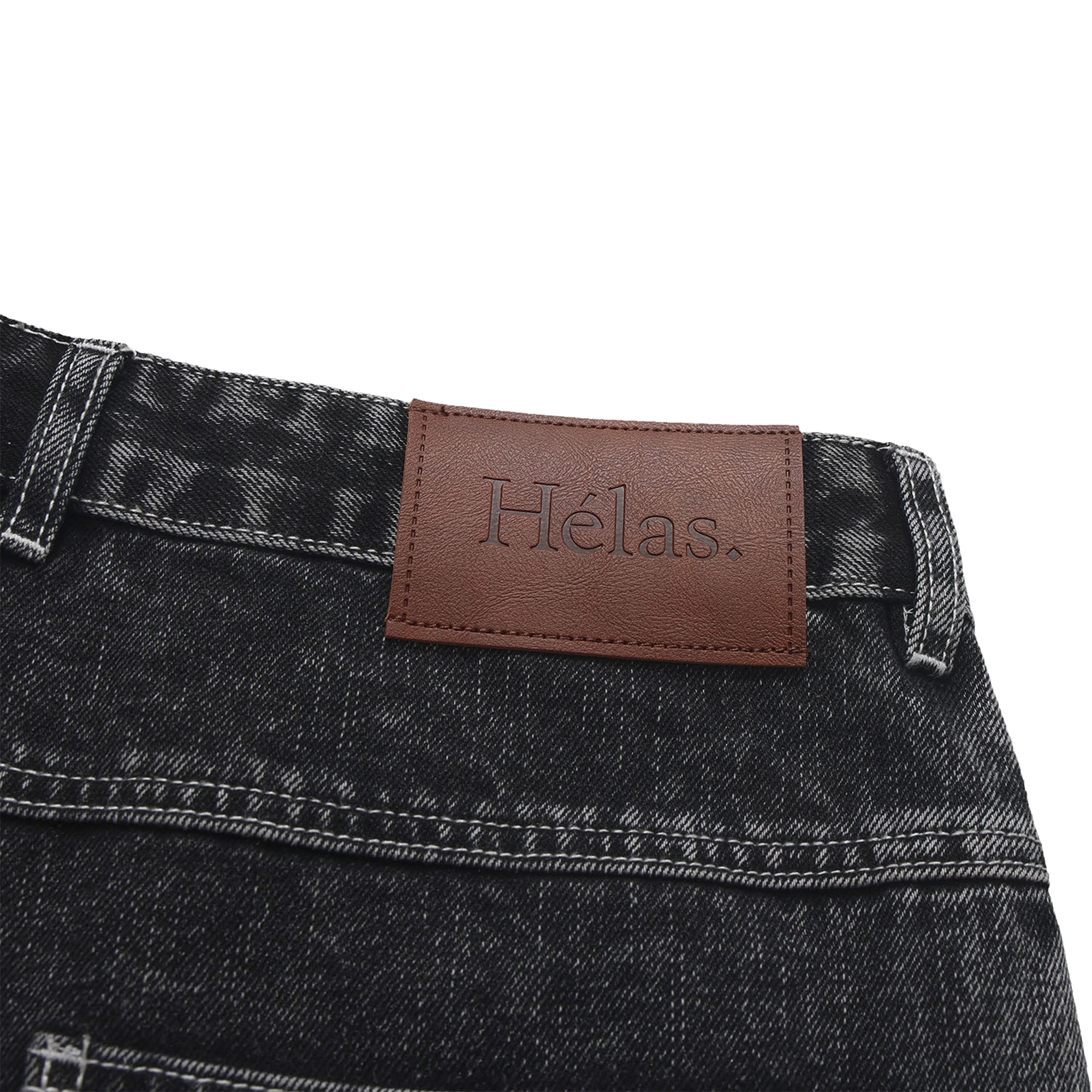 Hélas Dieu Grec Jeans Shorts Washed Black