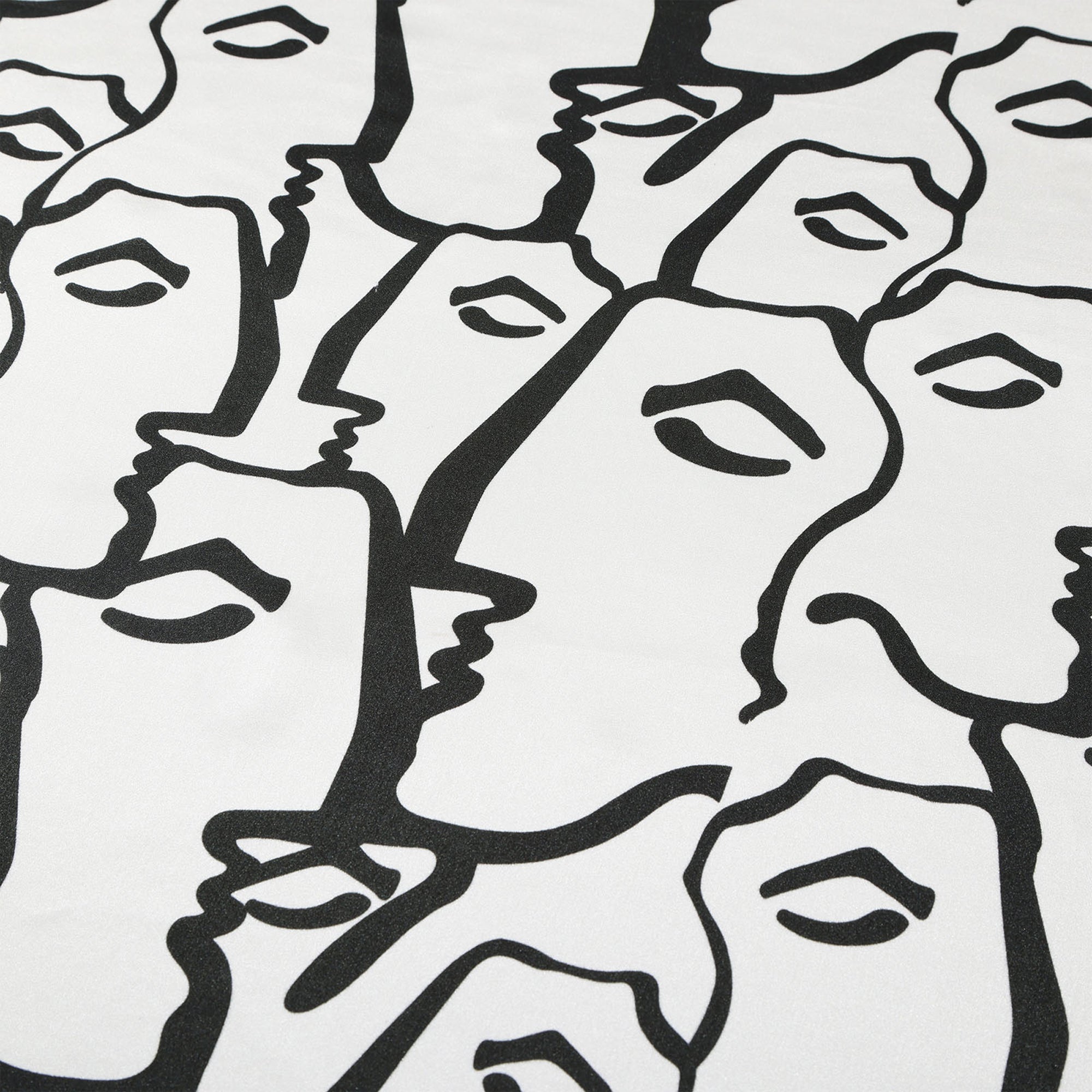 Hélas Dieux Grecs Silk Scarf White/Black
