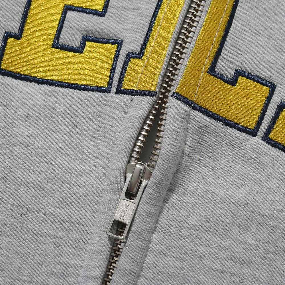 Hélas Campus Full Zip Hood Heather Grey