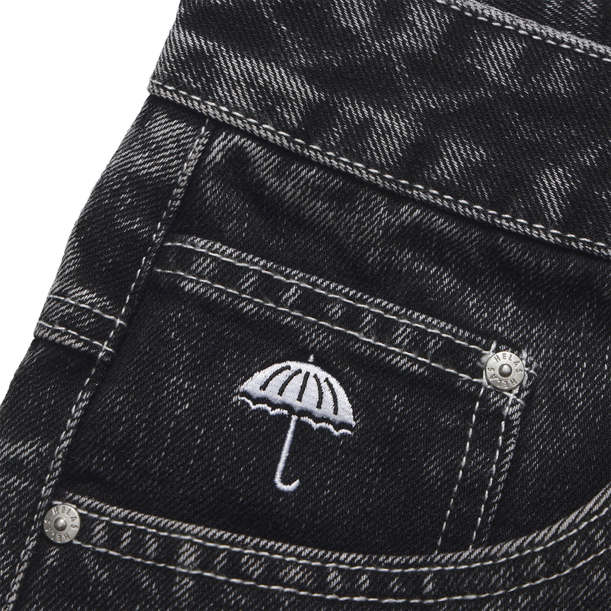 Hélas Dieu Grec Jeans Shorts Washed Black